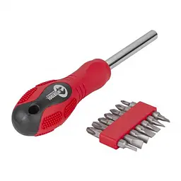 Викрутка магнітна 1/4", 10*50 мм, з комплектом насадок 15 од. CrV INTERTOOL HT-0415 - мініатюра 3