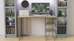 Комп'ютерний стіл Ferrum-decor Кевін 75x140x60 сірий ДСП Дуб Сонома 16мм (FRD-101730) - мініатюра 4