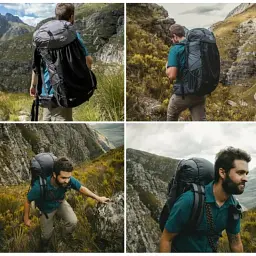 Рюкзак Naturehike Rock NH20BB113 40+5 л чорний - мініатюра 5