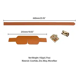 Маска на очі Lockink Luxury Leather Blindfold Kit коричневий - мініатюра 12