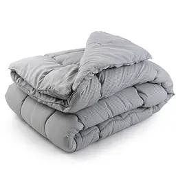 Набір Руно Soft Line: ковдра 200х220 см + 2 подушки 50х70 см сірий (925.52_Soft Line) - мініатюра 2