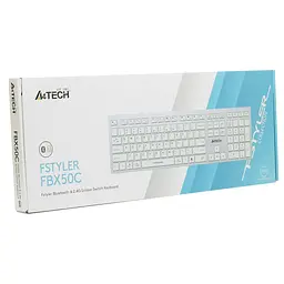 Клавіатура A4Tech Fstyler FBX50C Wireless White (FBX50C (White)) - мініатюра 8