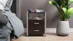 Тумба універсальна Ferrum-decor Вів'єн 2/2 50x41x40 сірий ДСП Венге 16мм (FRD-106187)