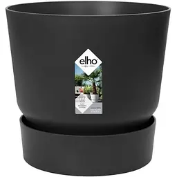 Вазон Elho Greenville Round, 16 см, графіт (493301)