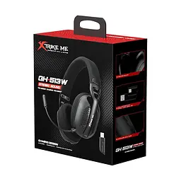 Навушники XTRIKE ME Tri-mode wirless headset GH-513W BK BT6.0/2.4G/Type-C, RGB - мініатюра 2