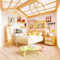 Конструктор-румбокс Mini House серії Інтер'єр - Спальня (8004) - мініатюра 5
