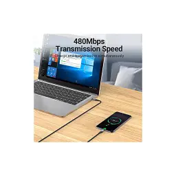 Дата кабель USB-C to USB-C 2.0m 5A aluminum gray Vention (TAEHH) - мініатюра 8