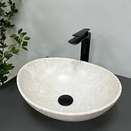 Умивальник VBI Parma light stone накладний VBI-011006, Сірий