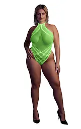 Боді Ouch! With Halter Neck, XL/XXXXL (зелений)