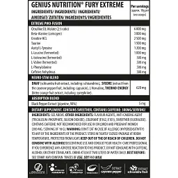 Передтренік Genius Nutrition Fury Extreme Sour apple 400 г - мініатюра 2