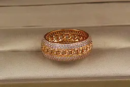 Кільце Xuping Jewelry тенденція р 16 золотисте