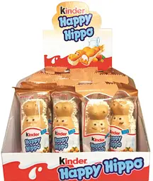 Вафельний батончик бегемотик Kinder Happy Hippo Hazelnut 21 г - мініатюра 6