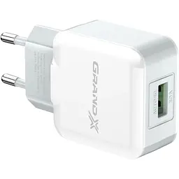 Зарядний пристрій Grand-X 5V 2.1A White (CH-03W)