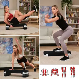 Степ платформа Hop-Sport HS-PP033AS чорно-біла - мініатюра 18