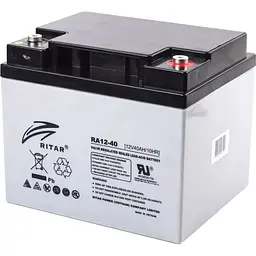 Акумулятор Ritar AGM 12V/40Ah/480Wh [RA12-40] [125652]
