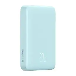 Магнітний портативний павербанк із бездротовою зарядкою Baseus Magnetic 20 W 10000 mAh для iPhone блакитний - мініатюра 8