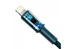 Кабель Baseus High Density Braided Fast Charging Cable Type-C to Lightning PD 20W 1m CATLGD-03 Blue - мініатюра 5