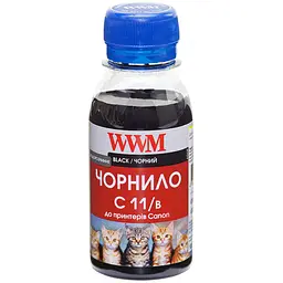 Чорнило WWM для Canon CLI-521B/CLI-426B 100г Black водорозчинне (C11/B-2) - мініатюра 1