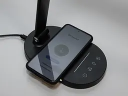 Настільна лампа LED Diasha A5503BK wireless charge, 6W, чорний, регульована висота, димер, таймер - мініатюра 4