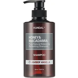 Шампунь Kundal Honey & Macadamia Shampoo Amber Vanilla Янтарна ваніль 500 мл
