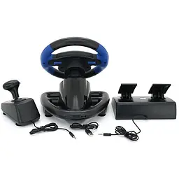 Кермо перегоновий ігровий вібраційний із педалями Voltronic R4/1FA для PC/PS2/PS3/Android - мініатюра 2