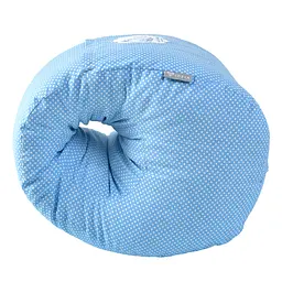 Подушка для годування Papaella Mini Горошок, 28х30 см, блакитний (8-31999) - мініатюра 5