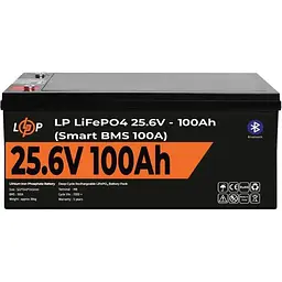 Акумулятор LogicPower LiFePO4 Smart BT 24V 25.6V/100Ah/2560Wh Smart BMS 100А [20200] [109696] - мініатюра 2