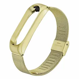 Ремінець до фітнес браслета BeCover Metal для Xiaomi Mi Smart Band 5 Gold (705148) - мініатюра 1