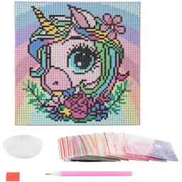 Алмазна картина Grafix Єдиноріг 20x20 cм (260012_1) - мініатюра 3