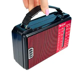 Радіоприймач Golon RX-A08AC червоний портативний FM AM SW з USB SD акумулятор - мініатюра 3