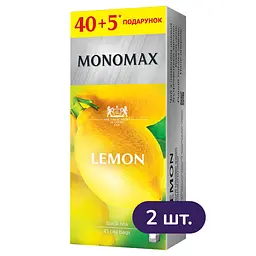 Набір пакетованого чорного чаю Monomax Lemon 135 г (90 шт. x 1.5 г) - мініатюра 2
