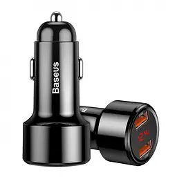 Автомобільний зарядний пристрій Baseus Magic Series Dual QC 45W Чорний