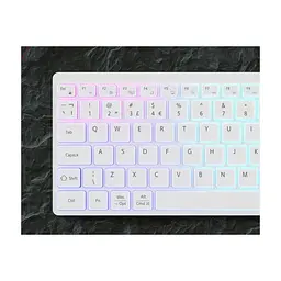 Клавіатура Canyon HKB-W11 Slim Dual Mode Wireless/Bluetooth RGB UA White (CNS-HBTK11W) - мініатюра 6