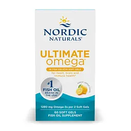 Омега-3 риб'ячий жир Nordic Naturals Ultimate Omega Fish Gels для серця, мозку та зору 60 софтгелів