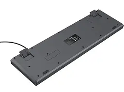Клавіатура HOCO GM61 дротова мембранна Phantom (3-Color 104 клавіші), USB, (Ukrainian version), сіро-біла з помаранчевим - мініатюра 5