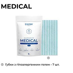 Душ для всього тіла Estem Medical з дерматологічним гіпоалергенним гелем - мініатюра 2