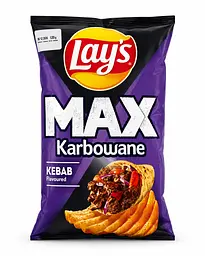 Чіпси Lay’s MAX Karbouane зі смаком кебаба 120 г