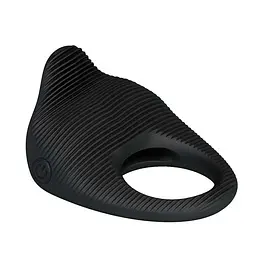 Ерекційне кільце Pretty Love Thimble Vibrating Cock Ring 6 см чорний - мініатюра 3