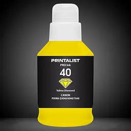Чорнило PRINTALIST GI-40 для Canon G5040/G6040 190г Yellow водорозчинне (PL40Y) - мініатюра 4