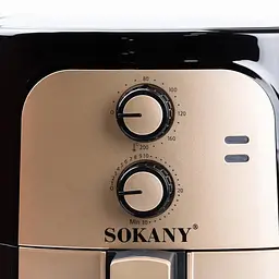 Аерофритюрниця безмасляна Sokany SK-10025 6.5 л електрична з механічним керуванням 1400 Вт - мініатюра 2