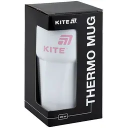 Термокружка Kite 450 мл біло-рожева (K25-1220-3) - мініатюра 5