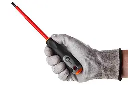 Викрутка діелектрична плоска шліцева Intertool SL5.5 х 125 мм VT-3206 - мініатюра 4