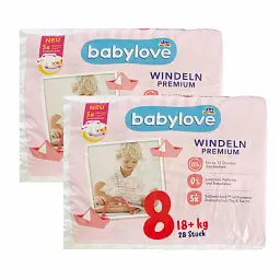 Підгузки Babylove Premium 8 (18+) кг 56 шт
