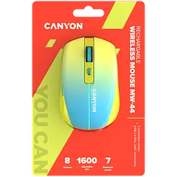 Миша Canyon MW-44 Жовтий/Синій (CNS-CMSW44UA) - мініатюра 6