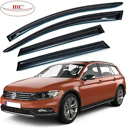 Дефлектори вікон вітровики HIC для Volkswagen Passat B8 2015- універсал Оригінал (VW54)