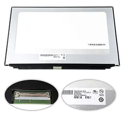 Матриця 17.3 B173ZAN03.0 H/W: 1A 3840х2160, 40pineDP, IPS, 400cd/m2, кольоропередача 100%, LED, SLIM без планок та вушок, матова, роз'єм у центрі знизу для ноутбука