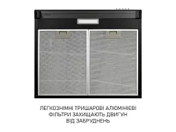Витяжка пласка Minola HPL 633 BL - мініатюра 5