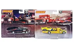 Іграшковий автовоз з гоночною машинкою металевий 1:64 Road Diary 689-11S, 3 види, на блістері р.20, 2х16, 5х4см
