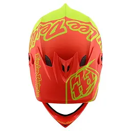 Велошолом Troy Lee Designs D3 Fiberlite Silhoette L Orange/Yellow (1106-198757024) - мініатюра 4