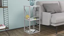 Етажерка 3/34 Ferrum-decor Серії Коннект 73x34x28 сірий ДСП Бетон 16мм (FRD-105545) - мініатюра 3